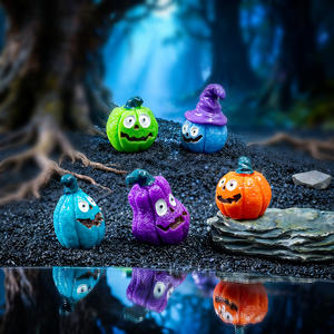 Figurines miniatures d'Halloween, mini-décorations citrouille, figurines en résine, statues pour fête, maison, jardin, décoration slime - Product Image 3