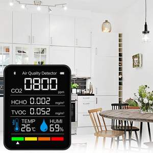 Dispositif de mesure de CO2 5 en 1 bluetooth APP dispositif de mesure de surveillance de la <span class=keywords><strong>qualité</strong></span> de l'<span class=keywords><strong>air</strong></span> <span class=keywords><strong>intérieur</strong></span>, HCHO, testeur de température et d'humidité - Product Image 3