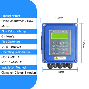 Débitmètre à ultrasons mural à pince Welta avec RS485, personnalisable OEM, précision +/-0,5%, protection IP65 - Product Image 2