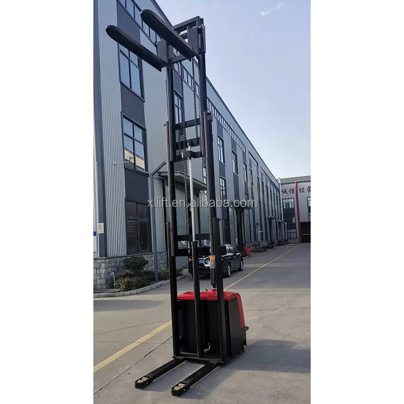 Top quality Portable Electric stacker truck factory supply use for warehouse supermarket container full electric hydraulic stack