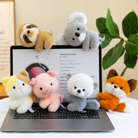 Juguete de Peluche Minimalista con Diseño de Clip para la Pantalla del Portátil y Decoración Estética de la Estantería