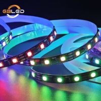 Décoration de Noël, bande LED RGBIC WS2811 Dream Color, kit DIY, découpable, 5 m, 60 LED/m, adressable, 12 V, 5 A, SP611E, synchronisation musicale via application, IP20