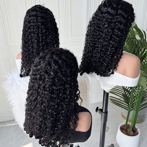 Peluca de Cabello Humano Rizado Birmano de Color Natural, Rizos Suaves y Elásticos, Peluca con Frente de Encaje, Densidad Completa, Línea de Cabello Natural - Product Image 1