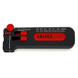 Pelacables con mango de plástico moldeado, 26-36 Awg, 0,12-0,4 mm, herramienta eléctrica de precisión de acero al cromo vanadio - Product Image 1