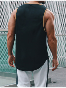 BX10001 Wholesale Sportswear Sport <b>Vest</b> Custom Logo Sleeveless Breathable Quick Dry 100% Polyester Running Fitness Tank Top Men - Product Image 4