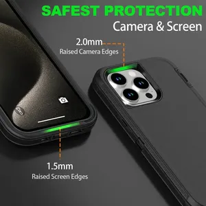 Funda Protectora Resistente a Golpes y Caídas CHAOYIDIAN para <span class=keywords><strong>iPhone</strong></span> 16e, 16 <span class=keywords><strong>Pro</strong></span> <span class=keywords><strong>Max</strong></span>, 15, 14, 13, Cubierta Protectora Reforzada - Product Image 3