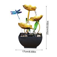Fuentes de Agua Minimalistas para Escritorio, Cascada Interior, Fuente de Mesa, Cascada Fluida para Decoración de Oficina y Hogar