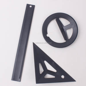 Papelería de oficina escolar Juego de matemáticas geométricas para dibujo escolar Reglas de plástico para oficina - Product Image 4