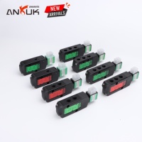 ANRUK EF8344 Électrovanne AC24V NPT 1/2" 5 ports 3 positions, conception compacte pour machine textile, qualité industrielle