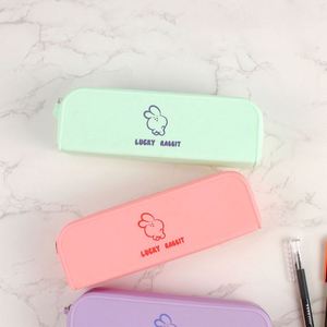 <b>Large</b> Capacity Silicone Zippered Pencil Case Water Leak Resistant Pen <b>Box</b> Novelty Kids' <b>Gift</b> - Product Image 3