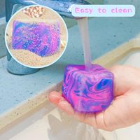 Mainan Squishy Kubus Penghilang Stres untuk Anak-Anak dan Dewasa - Bola Penghilang Stres Isi Gel Kepadatan Tinggi, Mainan Fidget Penenang untuk Kelas, Hadiah