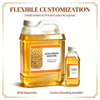 Huile de graines de fenugrec de qualité supérieure à faible MOQ, personnalisable, pour les soins capillaires, du cuir chevelu et du corps, huile de base DIY pour la beauté, OEM