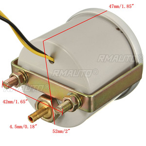 Manómetro LED de 2 pulgadas (52 mm) para coche, indicador de presión de turbo, con esfera tipo SME, 0-30 PSI - Product Image 6