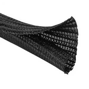 Fireproof, heat-dissipating, wear-resistant, high flame-retardant, self winding woven protective sleeve for electrical wires