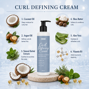 Crème Coiffante Naturelle Anti-Frisottis Hydratante et Définissante pour Cheveux Bouclés et Frisés (Types 4C) – Marque Blanche - Product Image 3