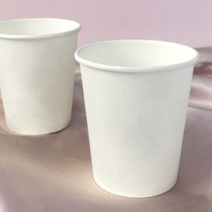 Gobelet à café compostable à paroi simple, gobelet en papier jetable, adapté au café, au thé au lait, au café au lait, gobelets en papier avec logo personnalisé - Product Image 1