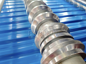 RANDRO Hochwertige Trapez-Dachbahn-Rollform maschine mit Mini-Rippen verkleidung aus Metall auf den Philippinen - Product Image 5