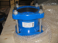 Joints universels de tuyau d'accouplement de la fonte malléable DN50, DN100, DN200, DN300 pour le DI, l'acier, le PVC et d'autres tuyaux