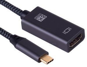 Thunderbolt 3/4 8K 60Hz 4K 120Hz <span class=keywords><strong>HDMI</strong></span> 2.1 8K 60Hz USB C vers <span class=keywords><strong>HDMI</strong></span> câble adaptateur mâle Compatible pour <span class=keywords><strong>iPhone</strong></span> MacBook Huawei Mate30 - Product Image 4