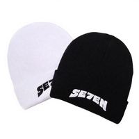 Bonnet tricoté sans revers style streetwear Y2K, doublure satinée, jacquard, pour homme et femme, vente en gros