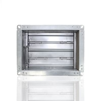 Régulateur de débit d'air en acier galvanisé avec conception flexible et installation facile pour système de ventilation CVC d'hôtel et de bureau