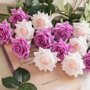 Rosa Artificial de Tacto Real, Regalo, Arreglos Florales de Larga Duración para Bodas, Ramo de Novia, Impermeable, Estilo Europeo - Product Image 3