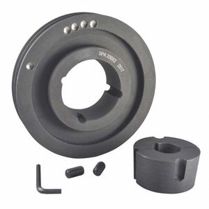 Poulie à courroie trapézoïdale en fonte grise de haute précision, personnalisable OEM pour les industries de la construction et de l'agriculture, durable, alésage 10 mm, diamètre 100 mm - Product Image 2
