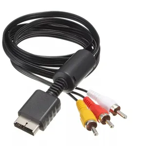Многокомпонентный Аудио Видео AV кабель для игр RCA для SONY PS2 PS3 PlayStation SYSTEM кабельная консоль ТВ Игры компьютерные аксессуары