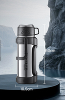 Bouteille isotherme portable d'extérieur en acier inoxydable 304 grande capacité, chauffe-eau pour voiture, idéale pour les voyages et le camping