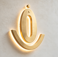 Lettres lumineuses LED personnalisées pour l'extérieur, logo, enseigne, lettres lumineuses en acier inoxydable de qualité, acrylique, pour la signalisation d'entreprise