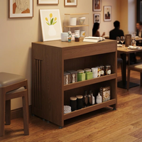 Table à manger télescopique en bois massif, style transformable, nouvelle collection, table à manger invisible pliable et buffet intégré