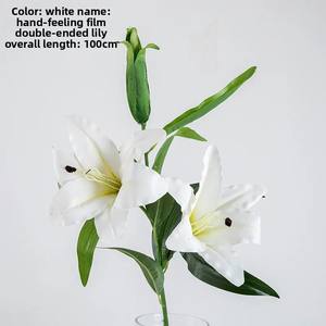 Fabricante al por mayor lirio artificial artesanías de boda flores falsas para la decoración del hogar <span class=keywords><strong>Perfume</strong></span> de película hecho a mano para el Día de San Valentín - Product Image 3