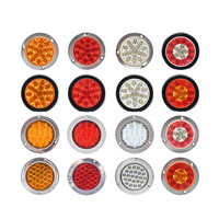 Feu arrière LED rond étanche 12/24V pour remorque et camion, clignotant et feu stop, vente en gros usine