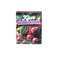 En stock, sachet debout en plastique Mylar holographique Kiwi Bubblegum, nouveau design, 3,5, avec boîtes assorties, fleurs, bonbons