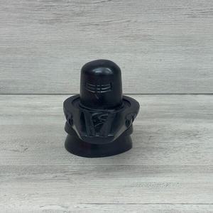 Idole artisanale en pierre noire Shivling Shiva Lingam pour la décoration de temple et de maison, sculpture spirituelle, article cadeau, qualité export en gros - Product Image 3
