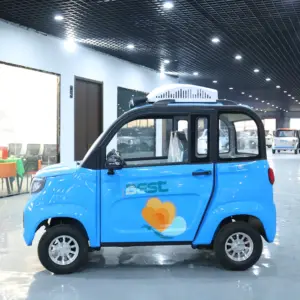 2024 New Energy Mini EV Car 4WD 4-Seater With 1000W Motor Low Cost Small Electric Vehicle Featuring Disc Brake