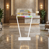 Robot Comercial OLED Transparente de Alta Inteligencia con Interfaz USB, Robot Móvil OLED, Pantalla Publicitaria OLED Autoluminosa