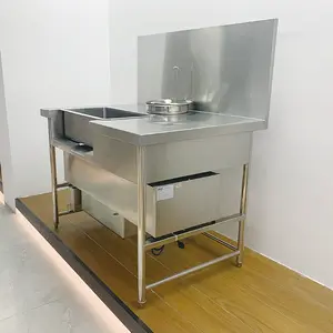 Working Table Stainless Steel Restaurant Electrical Chicken Breading Table