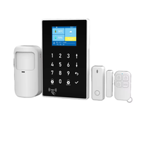 Système d'alarme domestique OEM ODM RFID APP avec batterie de secours intégrée en ABS, 107 capteurs, kit antivol Tuya WiFi 4G GSM