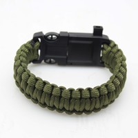 Bracelets Tactiques Multifonctionnels de Survie pour le Camping avec Équipement de Pêche, Imperméables et Portables pour Toutes les Saisons