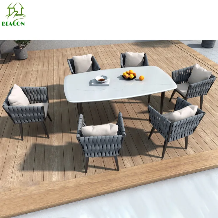 6 seats marble morden dining table set 6 seater dining room furniture set of 4 with round table
