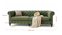Canapé en velours vintage de style américain, tissu rustique, vert mousse haut de gamme, style français, luxe léger, pour salon, solide