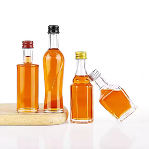 Bouteille en verre de 50ml avec bouchon anti-fuite joint thermorétractable couvercle en aluminium argenté pour vin alcool gingembre coups <span class=keywords><strong>Tequila</strong></span> - Product Image 2