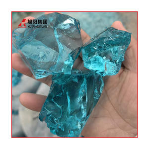 Blocs <span class=keywords><strong>de</strong></span> verre bleu lac à bas prix, blocs <span class=keywords><strong>de</strong></span> verre bleu mer pour l'aménagement paysager, roches <span class=keywords><strong>de</strong></span> verre bleues pour <span class=keywords><strong>la</strong></span> sculpture, petite taille, grande taille - Product Image 3