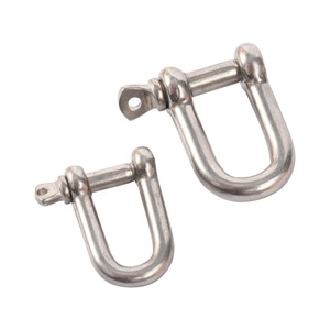 100 PCs staccabile uccelli volanti corda fibbie D/U/O forma anelli collare di cane pappagalli guinzaglio corda in acciaio inox chiusura a vite - Product Image 3