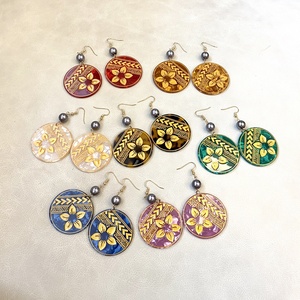 Nuovissimi Orecchini Pendenti in Acrilico con Perle a Forma Rotonda per Donne Signore Ragazze - Product Image 1