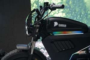 จักรยานไฟฟ้าระยะไกลสีดำรุ่น Black Warrior ราคาประหยัดจากจีน พร้อมไฟสปอร์ตไลท์ LED แรงสูง สำหรับปั่นในเมือง - Product Image 5