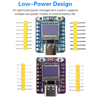 Carte de développement Supermini ESP32-C3 avec écran OLED de 0,42 pouce, affichage à lumière blanche, BT, interface Type-C