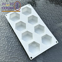 Tangba hexagonal mousse gâteau moule bricolage cuisson gâteau moules silicone glaçon moule haute température cuisson résistance