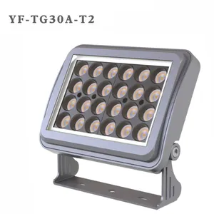YF-TG30A-T2 Yuefeng 40W RGBW תאורת ספוט עמיד למים LED הצפה אורות לגינה חיצונית חצר נוף בניין קיר La